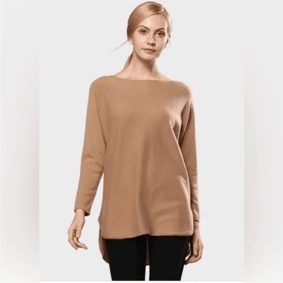 Michael Kors Dark Brown Oversized Women's Sweater featuring gold toned zippers - Picture 1 of 11